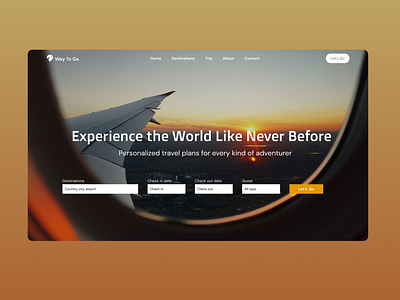 Travel Agency website design design ui ui design ux webpage deign website design