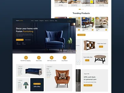 Furniture Website Landing Page app design e commerce e commerce site figma furniture landing page furniture web page furniture website graphic design interior decoration landing page landing page ui ui ux design uidesign ux design web application web design webpage website website ui