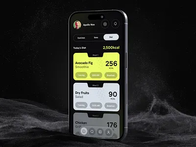 Fitness App Design | UI UX Case Study app case study fitness health meal planer product ui ux web app