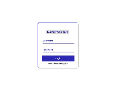Malnutrition Health System Web Design app ui