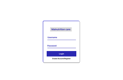 Malnutrition Health System Web Design app ui