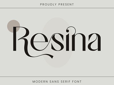 Resina Sans Serif alphabet design fashion font ligature lowercase modern regular sans serif typeface typography uppercase wedding