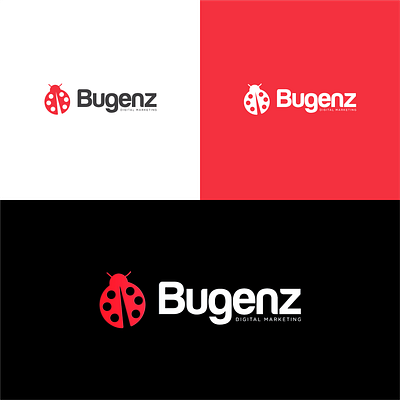 Modern Digital Marketing Logo bug bug logo bug logo design digital marketing digital marketing logo dynamic flat ladybug ladybug logo lettermark logo minimal modern modern logo symbolic