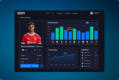 Football player Statistic UI App