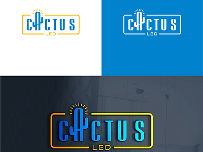 Modern LED Company Logo cactus cactus logo dynamic led led company led company logo lettermark lettermark logo logo logotype minimal modenr modern modern logo symbolic typeface