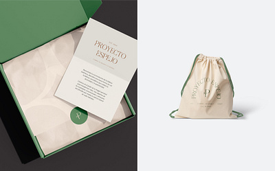 Proyecto Espejo 🌿✨️ branding design graphic design illustration logo packaging typography ui