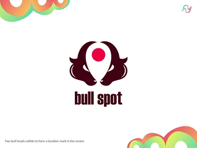 Bull Spot Logo animal brand design brand designer buffalo bull horn location logo design logo designer logo for sale logo idea logo inspiration logomark logotype map place point spot wildlife zzoe iggi