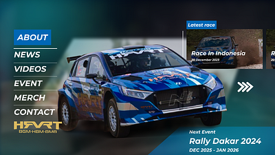 UI Design Rally Racing Team brand branding clean dribble graphic design ui ui design