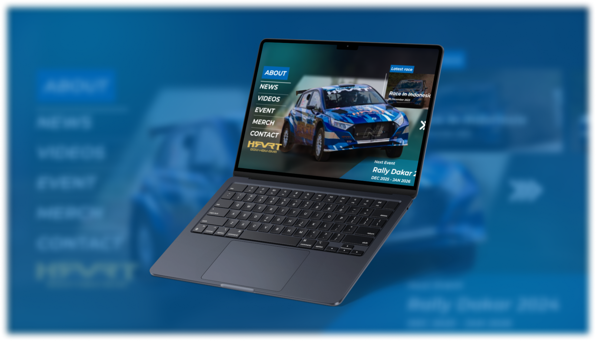 UI Design Rally Racing Team brand branding clean dribble graphic design ui ui design
