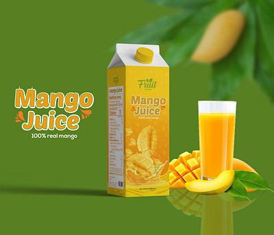 Juice Packaging Design bottle design graphics design jar label design label design mango juice packaging pouch design social media