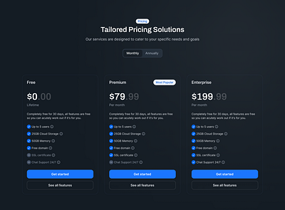 Pricing Cards UI design pricing pricing card pricing design pricing plan pricing ui ui design ux design web design