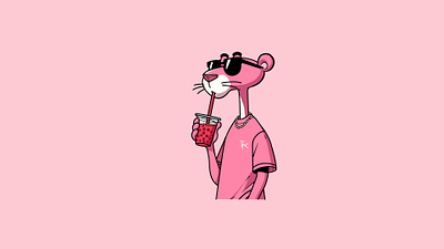 Pink Panther | Illustration adobe art cartoon cartoonillustration design digitalart illustration illustrator