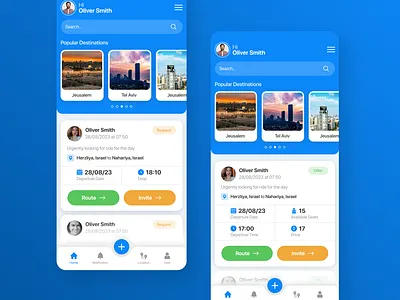 Traveler Mobile App 3d animation branding graphic design logo motion graphics ui