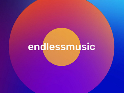 Endless music adobe after effects animation branding cd circle circle animation graphic design logo motion graphics music sound transition typography ui vinil