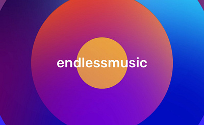 Endless music adobe after effects animation branding cd circle circle animation graphic design logo motion graphics music sound transition typography ui vinil