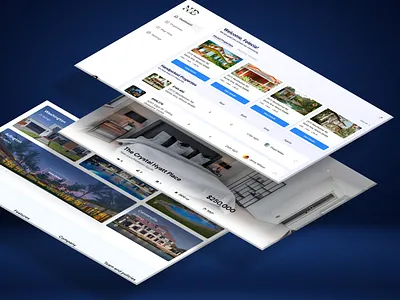 Real Estate figma landing page real estate ui ux