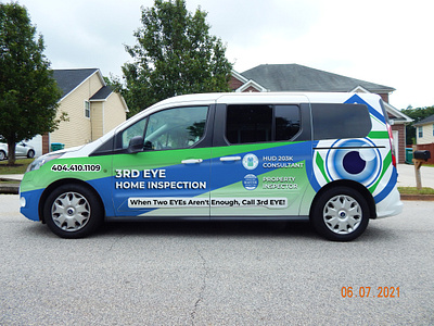 3rd Eye Vehicle Wrap Design branding car wrap design ford transit graphic design vehicle wrap design wrap design