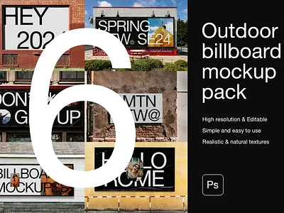 Outdoor Billboard Mockup Pack ad mockup ad mockup pack billboard design billboard mockup billboard mockup pack bundle design mockup helvetica minimal mockup mockup bundle mockup pack mockups ooh ooh mockup outdoor billboard mockup pack pack poster poster mockup print