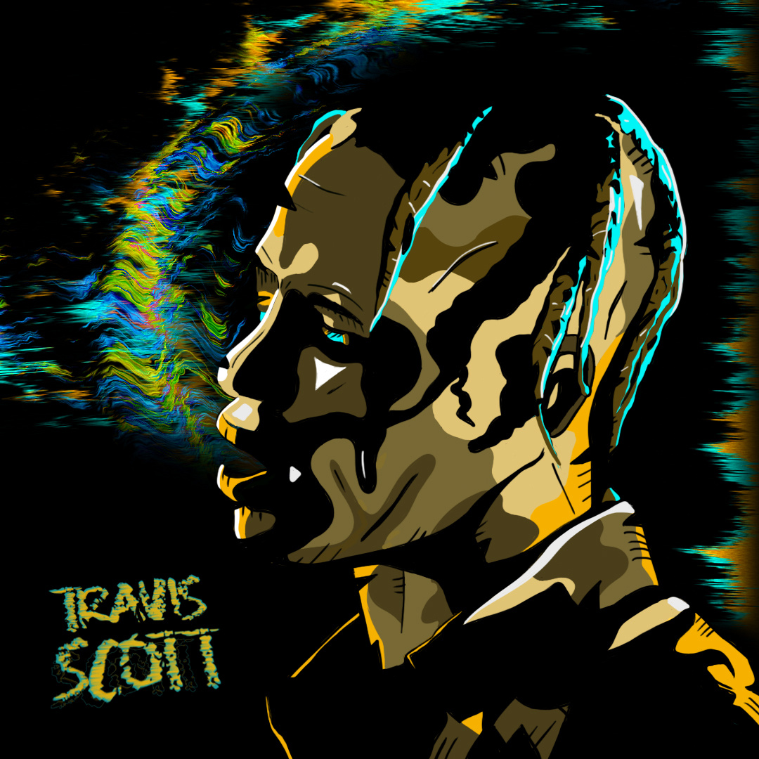 TRAVIS SCOTT 3d animation art branding design digital art flat graphic design illustration logo motion graphics typography ui