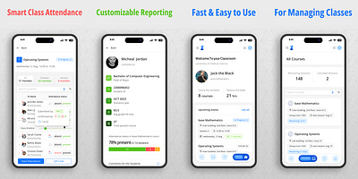 Class Management app for Teachers lms product design