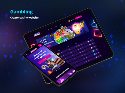Crypto-casino website casino casino online crypto crypto casino crypto game gambling game game design game website online game ui ui design website