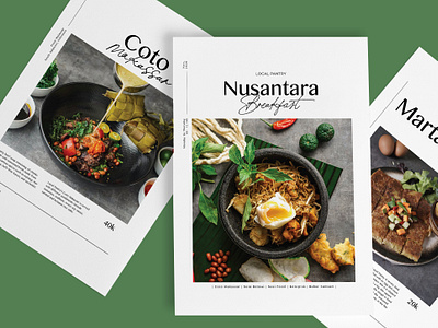 Restaurant Menu Design, Indonesian Traditional Menu design graphic design indonesia indonesian indonesian menu layout menu design