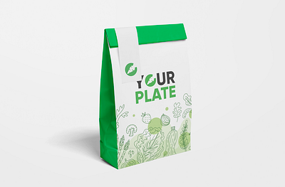 Your Plate - Delivery Bag Packaging branding graphic design logo packaging