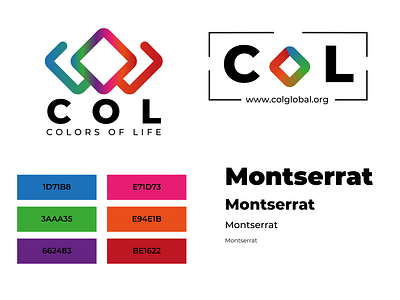 Logo design COL (Colors Of Life) col colorgradiant colorsoflife design illustration logo logodesign
