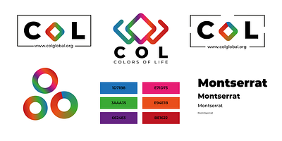 Logo design COL (Colors Of Life) col colorgradiant colorsoflife design illustration logo logodesign