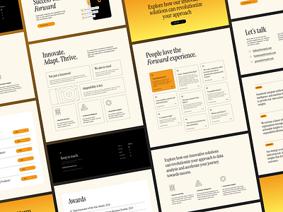 Forward- Landing Page UI&UX Design clean design figma landing page figma template graphic design landing page minimal ui ux