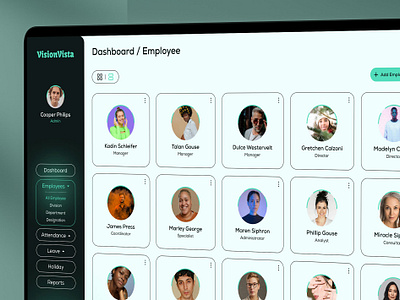 Designing the employee page UI for a SaaS application - VISER X accessible ux design firm ai strategic design solutions apple watch application fidelity hrms hrms saas hrms saas application human centerd design product design saas saas application time ui ui design ui ux design user experience ux ux design ux research