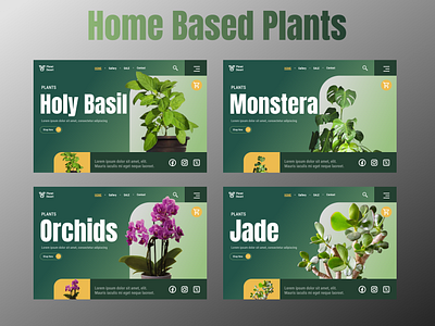 Home Based Plants!!! #uidesign #plants #uiux 3d animation graphic design logo ui