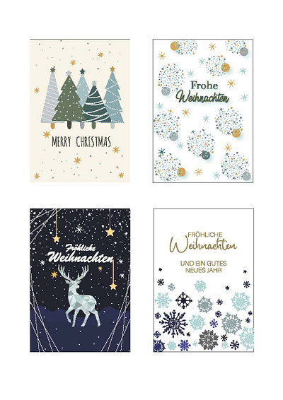 Christmas Cards branding christmas cards graphic design