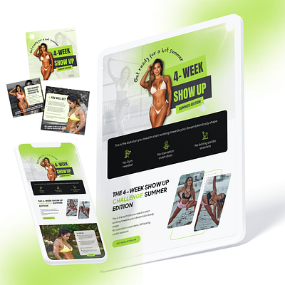 Fitness Challenge Page Design Inspiration challenge page design expert design inspiration fitness challenge page fitness website ghlexpert gohighlevel gohighlevel template design gohighlevelexpert mobile website shopify landing page design shopify website template design