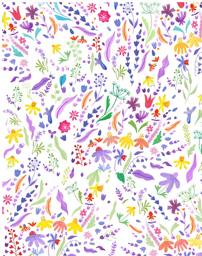 Watercolor Floral Pattern design flowers illustration pattern watercolor