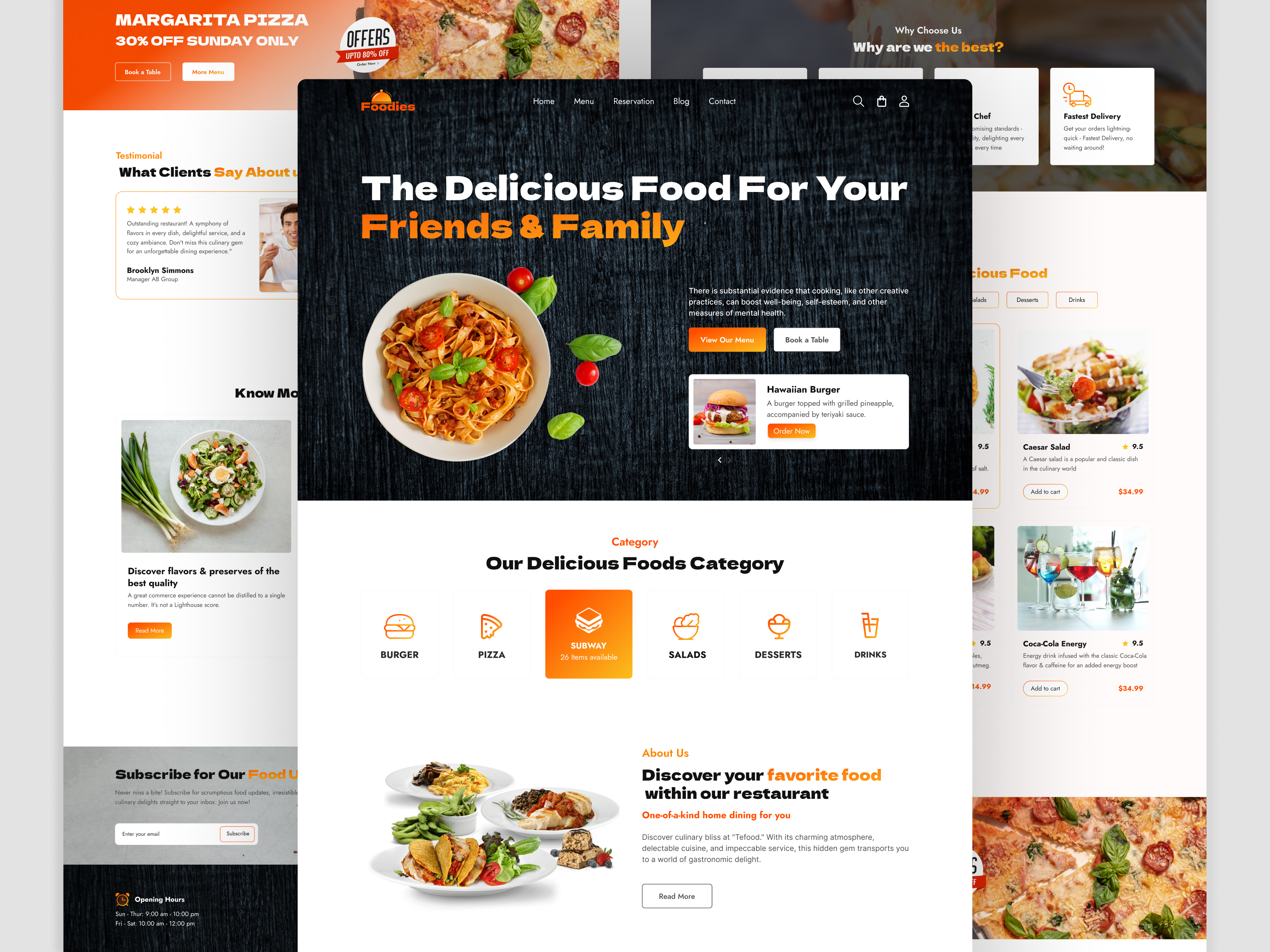 Restaurant website landing page template café food food delivery food landing page food uiux food web design food website homepage landing page prototype restaurant restaurant app restaurant branding restaurant business restaurant menu restaurant website ui ui design uiux wireframe