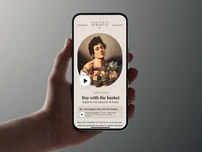 Audio Guide App Concept ai voice audio guide audio tour product design ui design