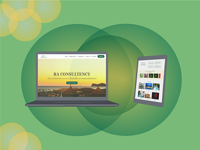 #RA- consultency (Website) #Luxary Hotel consultency 3d graphic design ui