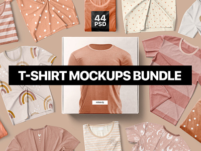 T-Shirt Mockups Bundle smart object