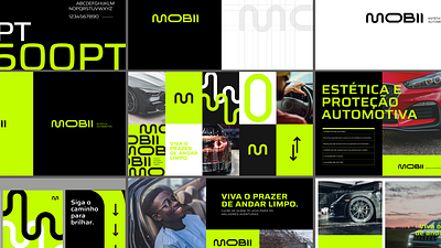 Mobii Autos brand brand identity branding design graphic design icon logo presentation vector