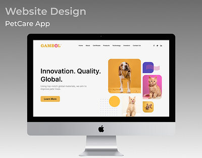 Stunning Website Redesign: Home, About Us, and Product Pages aboutus app community home innovative landingpage moderndesign pet petcare petfood petlovers product redesign trends ui ux webdesign