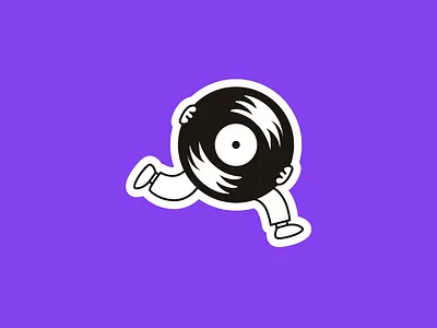 Bazar de Muzica - Visual Identity branding music nostalgia purple vinyl visualidentity