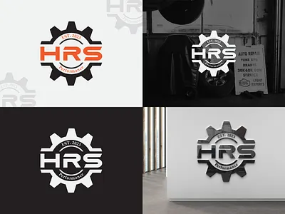 Auto Service Business logo design for HRS Performance autobusiness branding graphic design hrs logo performance servicebusiness