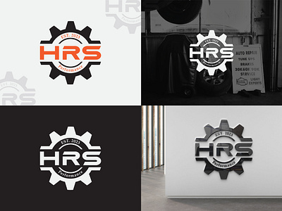 Auto Service Business logo design for HRS Performance autobusiness branding graphic design hrs logo performance servicebusiness