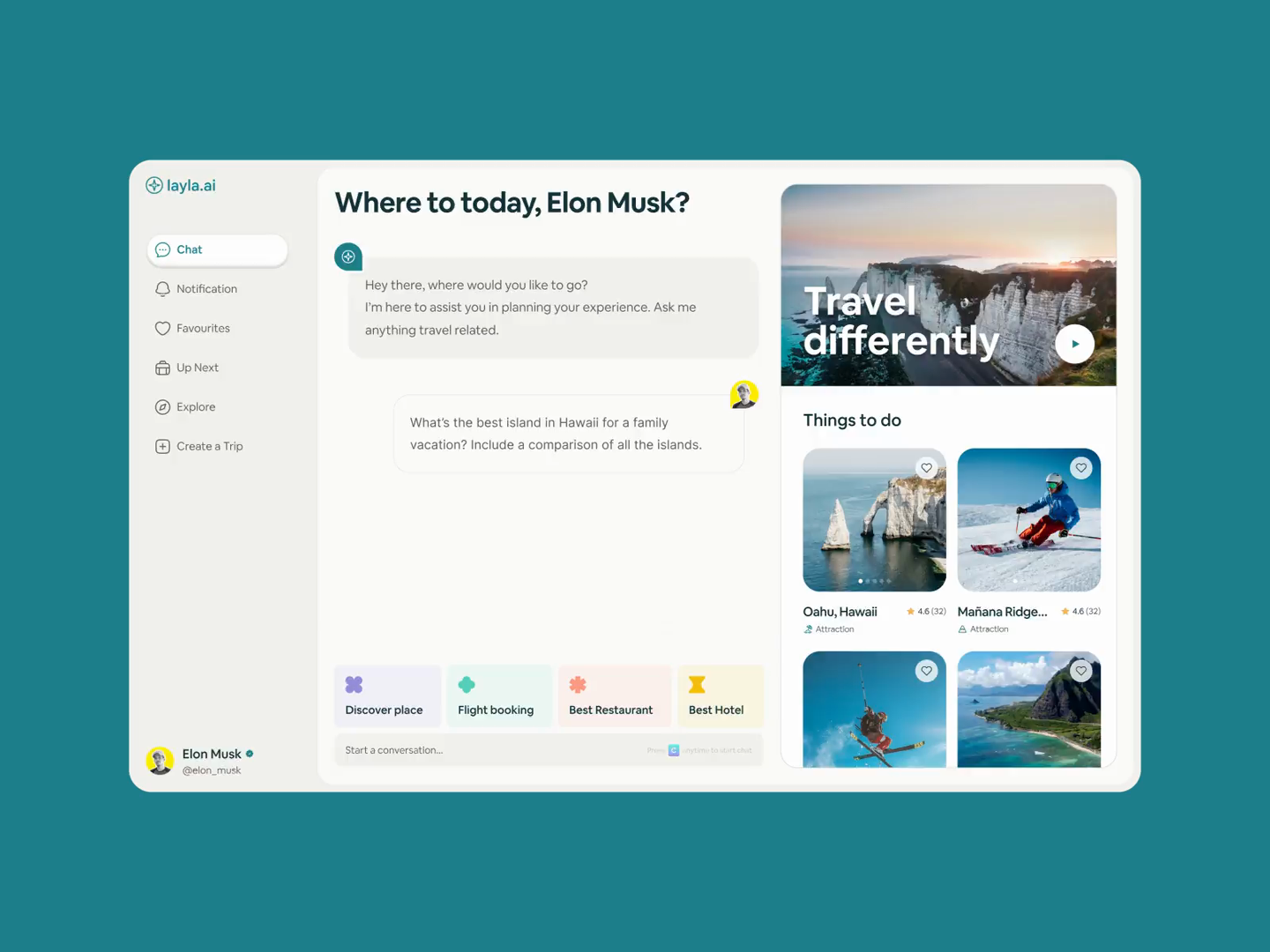 Example of Layla Web Application