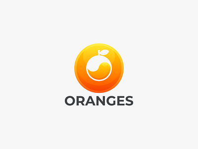 ORANGES branding design graphic design icon logo orange coloring orange design graphic orange gradient orange logo