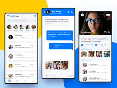 Chat/Text Mobile App app design chatting application mobile app mobileapp product design ui ui design ux design