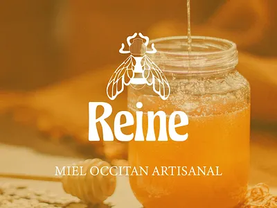 Reine brand designer branding graphic design honey logo reine visual identity