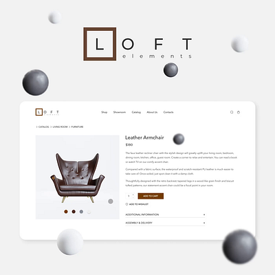 Loft Furniture Figma 3D Prototype 3d animation design figma furniture loft minimalistic prototyping uiux