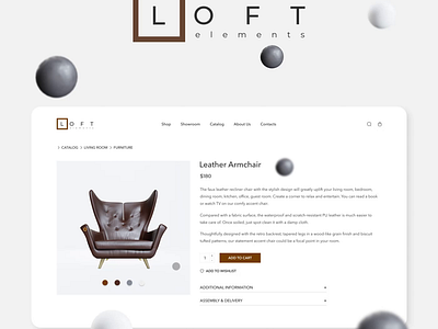 Loft Furniture Figma 3D Prototype 3d animation design figma furniture loft minimalistic prototyping uiux